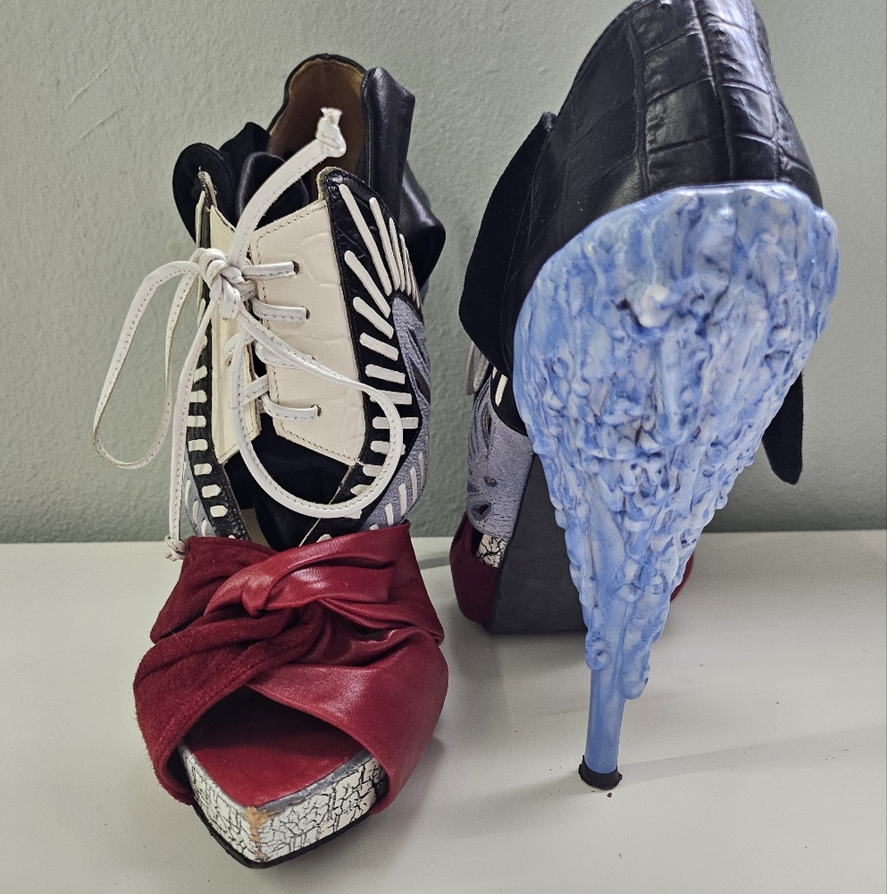 Nicholas Kirkwood x Rodarte Candlewax Heels